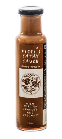 Satay Sauce With Toasted Peanuts & Coconut | 250ml | Ricci's | YG-011555-PD-016276