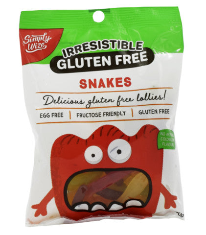 Irresistible Gluten Free Snakes | 150g | Simply Wize | YG-011441-PD-016654