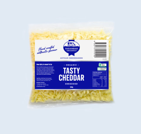 Tasty Shredded Cheddar | 250g | Barambah Organics | YG-012296-RO-006690