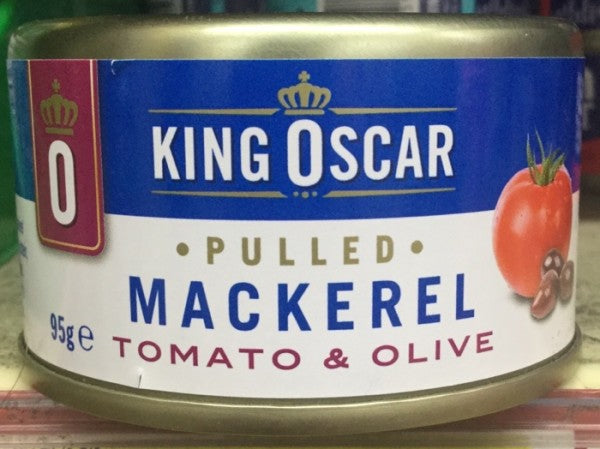 Pulled Mackerel Tomato & Olive | 95g | King Oscar | YG-005332-PD-017757