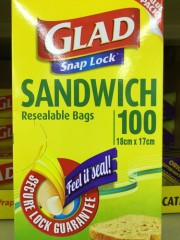 Sandwich Bags | 100 Pack 18 x 17 | Glad | YG-010389-PD-052809