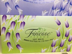 Tissues | 180 x 2 Ply Soft White | Finesse | YG-010375-PD-053054