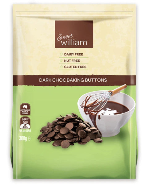 Dairy Free Dark Choc Baking Buttons