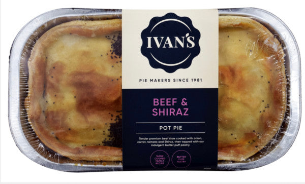 Beef and Shiraz pot pie