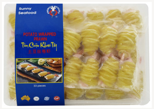 Potato Wrapped Prawn