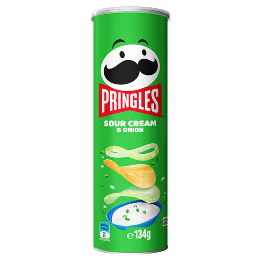 Pringles Sour Cream & Onion Potato Chips 134g