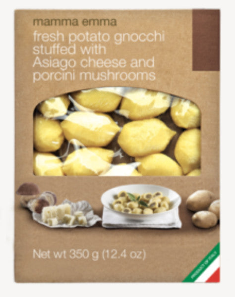 Potato Gnocchi Stuffed w/ Asiago Cheese & Porcini Mushrooms
