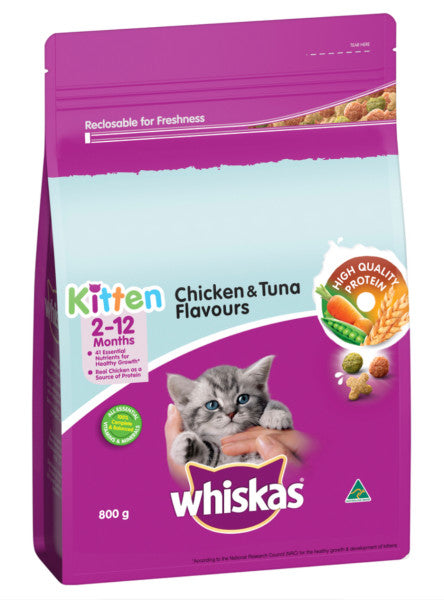 Kitten Chicken & Tuna Flavours Dry Cat Food 2-12 Months
