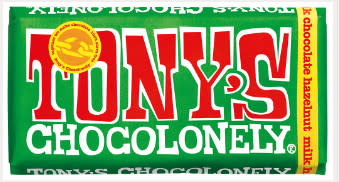 Tony's Chocolonely Milk Chocolate Hazelnut 180gm