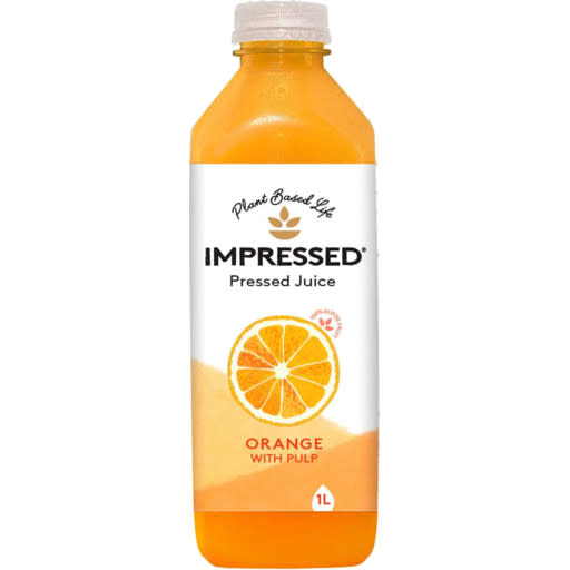 Impressed Orange Pulp Juice