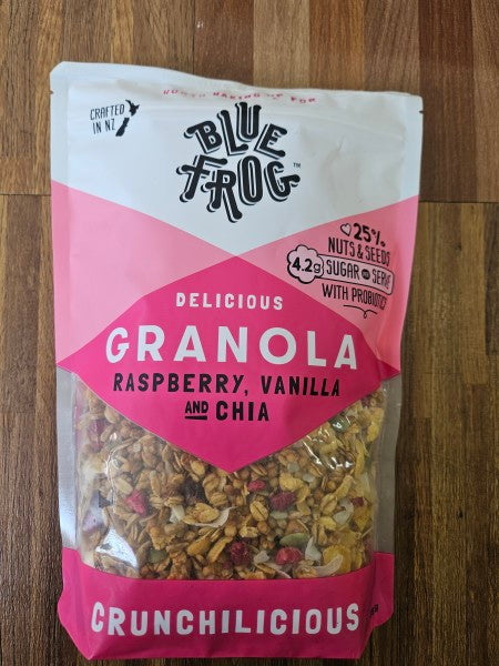 Granola raspberry vanilla & chia