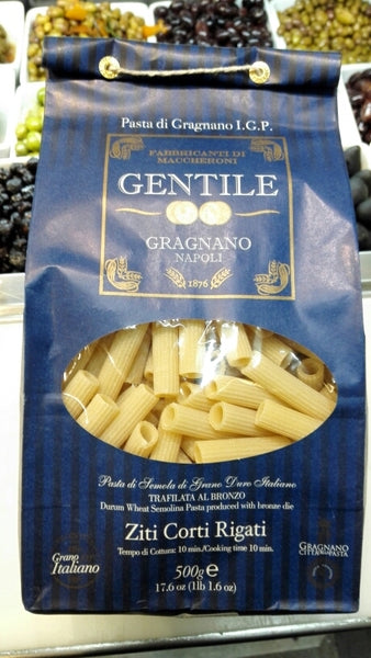 Gentile Ziti Corti Rigati (Short Rigatoni)