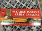 Large Instant Curly Lasagna