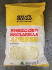 Black & Gold Mozzarella Shredded Cheese | 1kg | YG-006588-PD-045198