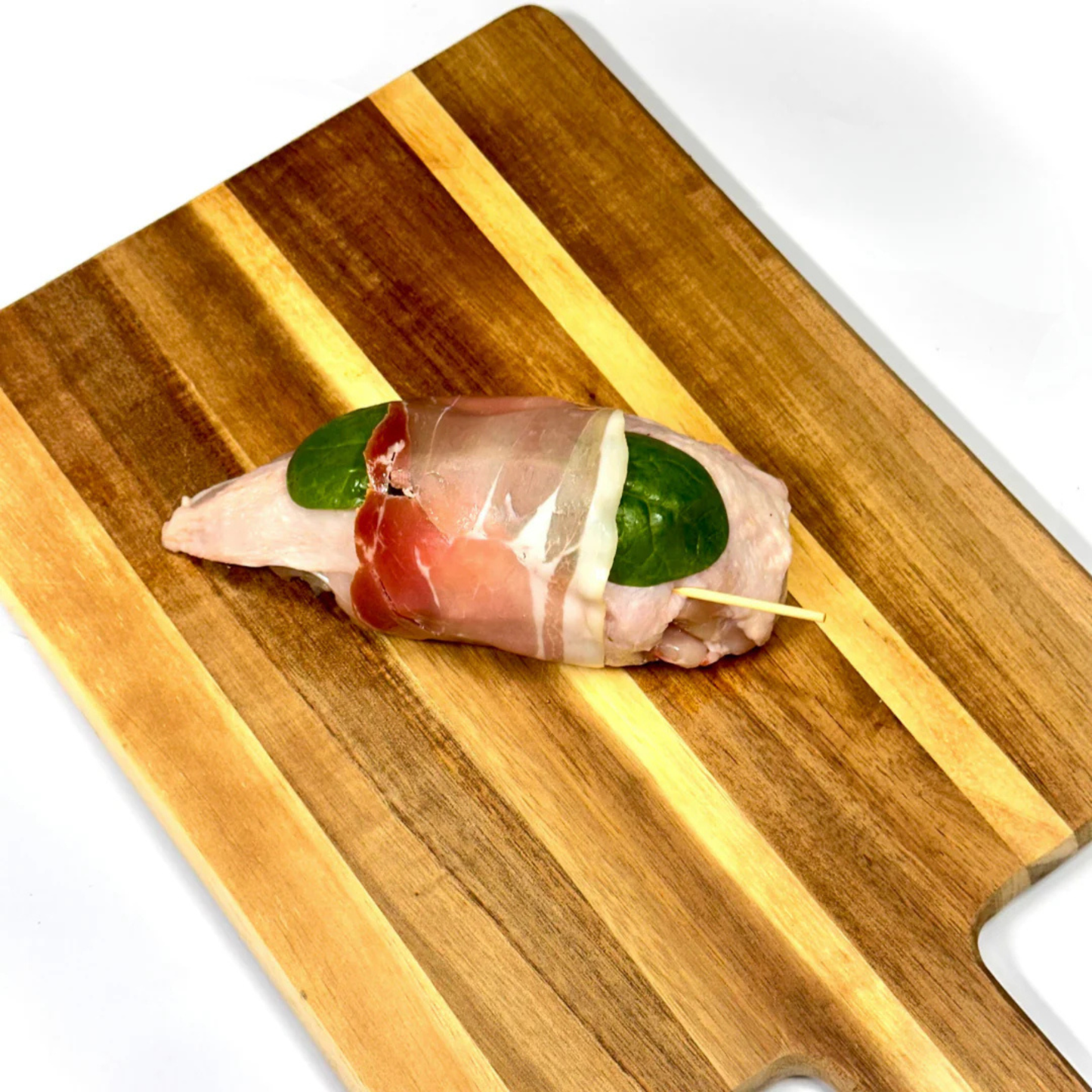 Prosciutto Wrapped Chicken Breast Filled With Basil, Pesto, Kalamata Olives, Sundried Tomato & Cheese | Each | YG-010918-PP-006507