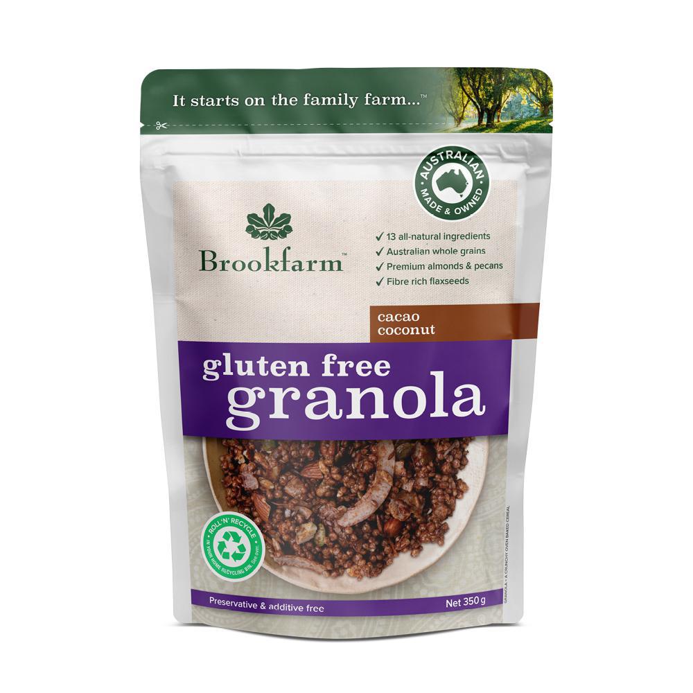 Gluten Free Cacao Coconut Granola | 800g | Brookfarm | YG-113380-WH-101235