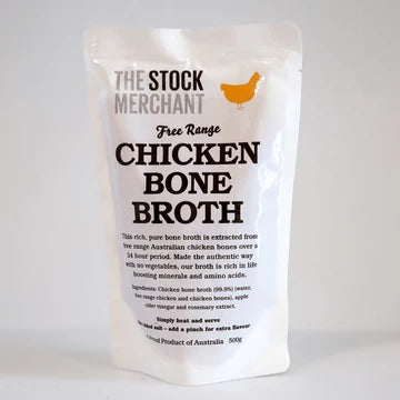 Free Range Chicken Bone Broth | 500ml | The Stock Merchant | YG-113344-WH-101239
