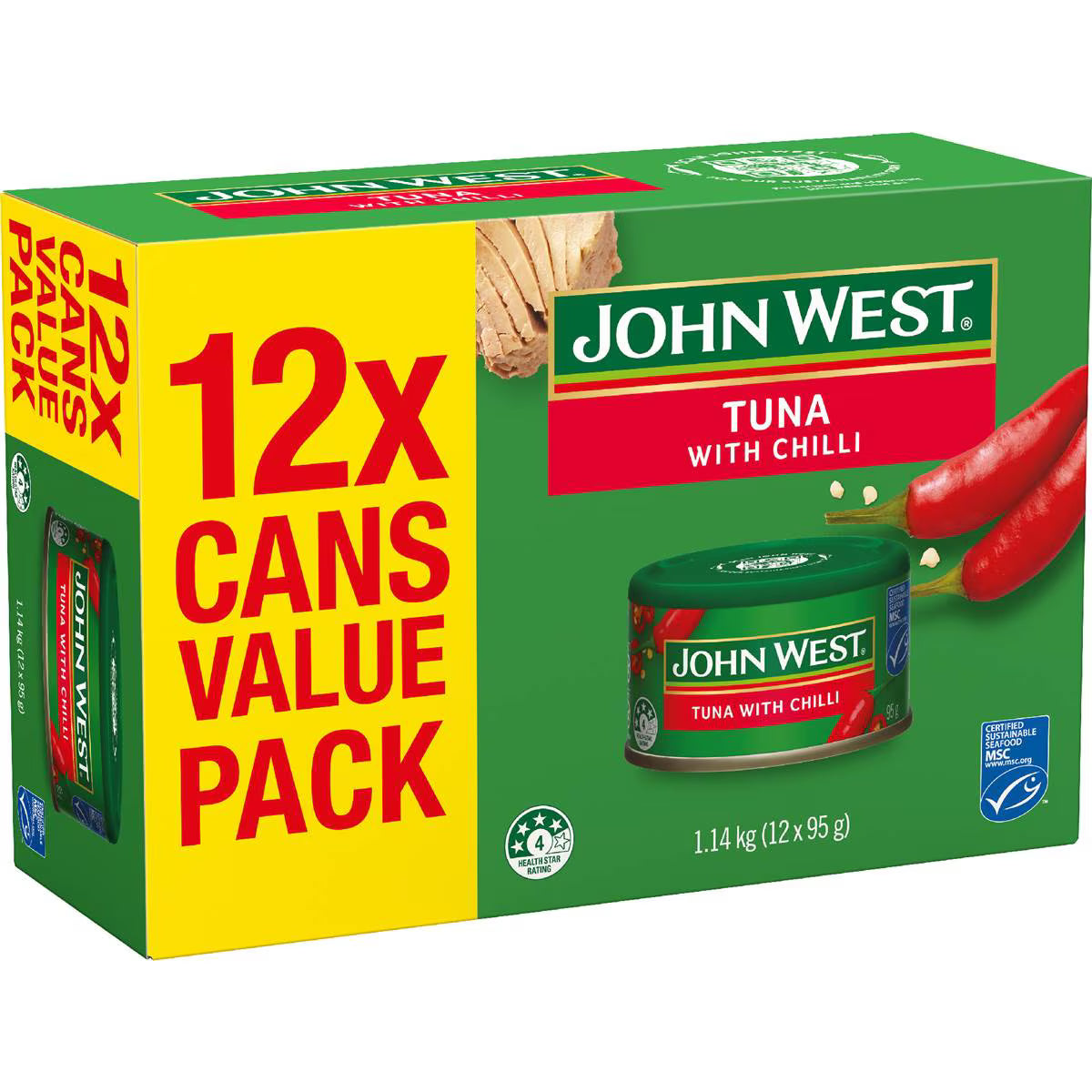 Tuna With Chilli Value | 95g x 12 Pack | John West | YG-112919-MC-978527