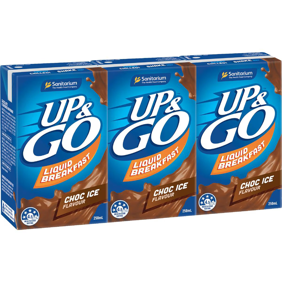 Liquid Breakfast Choc Ice | 250ml x 3 Pack | Up&Go | YG-111847-MC-977734