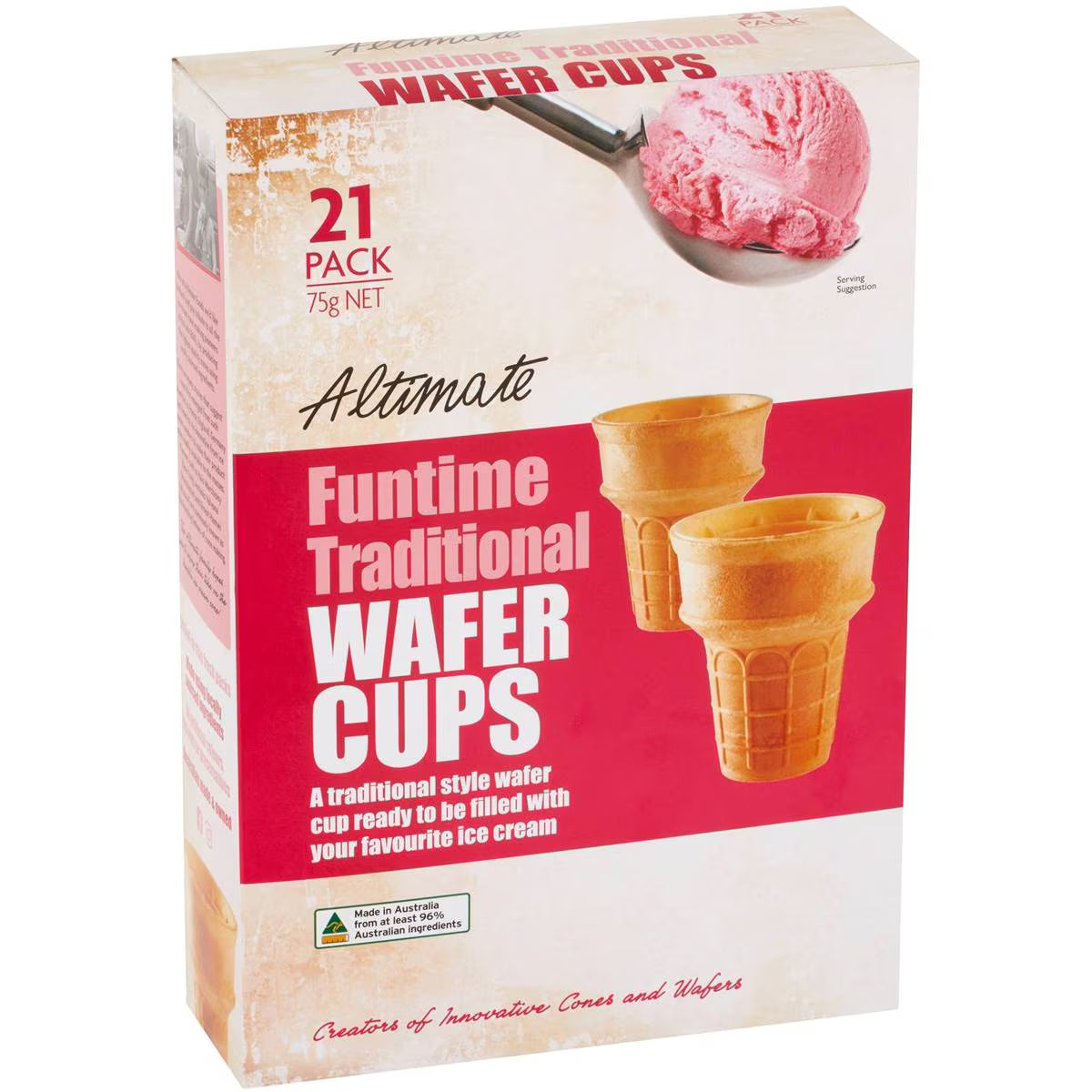 Funtime Traditional Wafer Cups | 21 Pack | Altimate | YG-008206-WW-057328