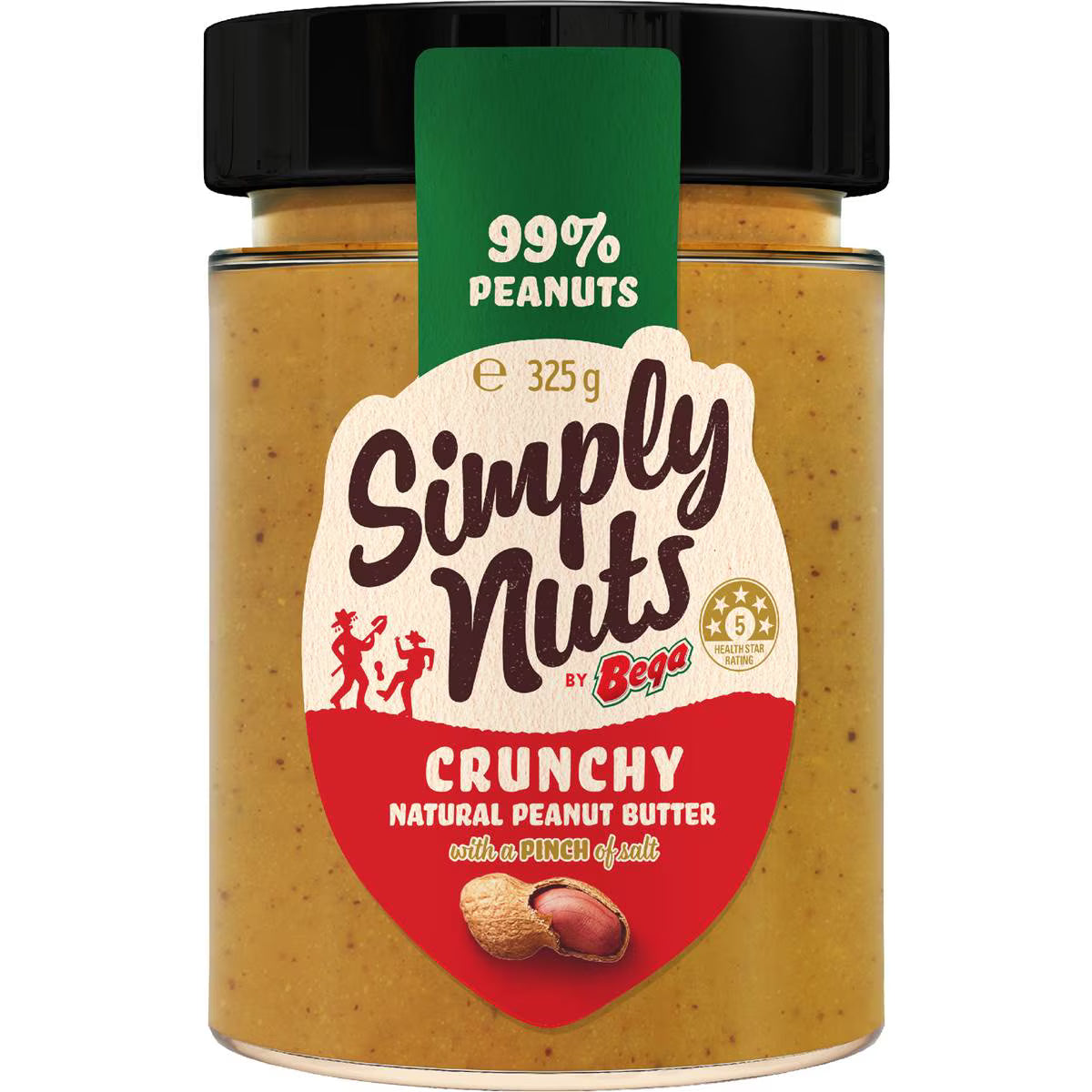 Simply Nuts Crunchy Natural Peanut Butter | 325g | Bega | YG-112854-MC-150910