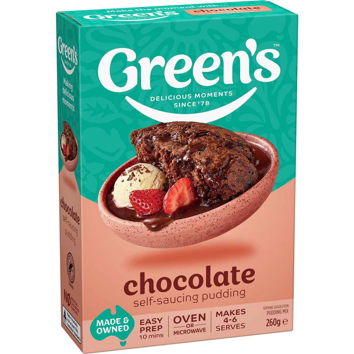 Pudding Chocolate Sponge | 260g | Green's | YG-112888-MC-978348