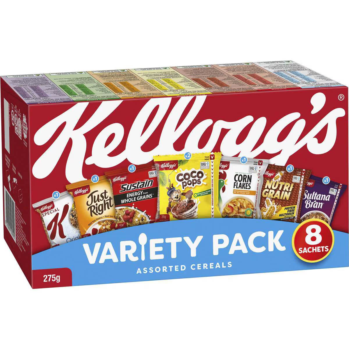 Variety Assorted Breakfast Cereals | 8 Pack | Kellogg's | YG-111867-MC-977782