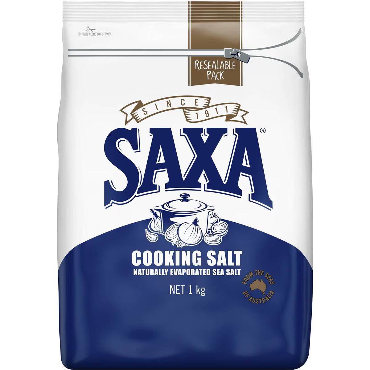 Natural Australian Salt Traditional Cooking Seasoning | 1kg | Saxa | YG-112920-MC-978530