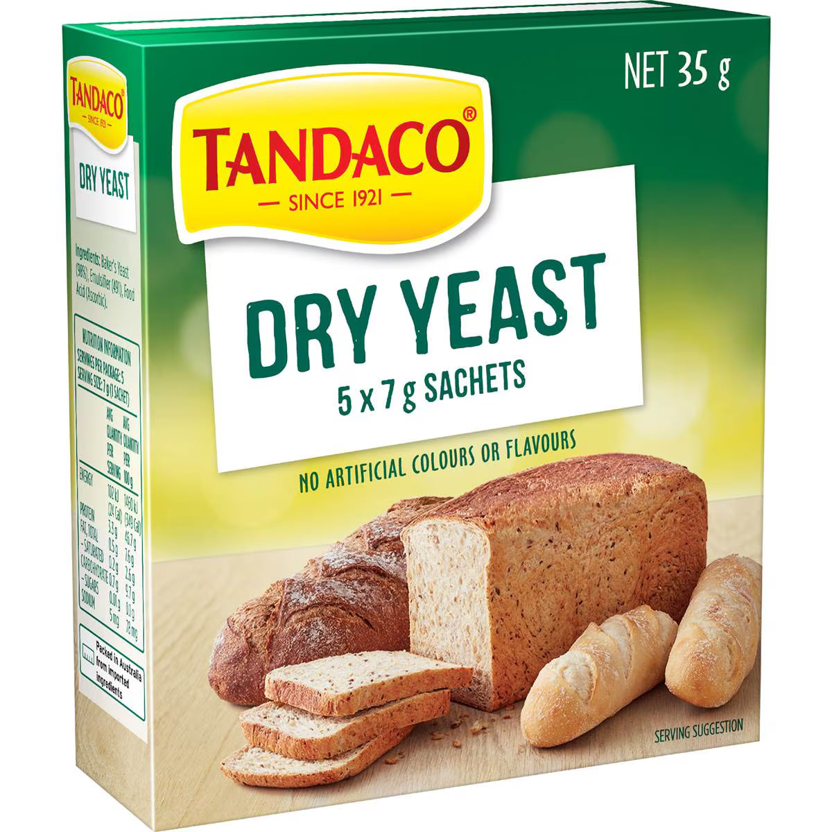 Dry Yeast 5x7g Sachets | 35g | Tandaco | YG-112046-MC-978406