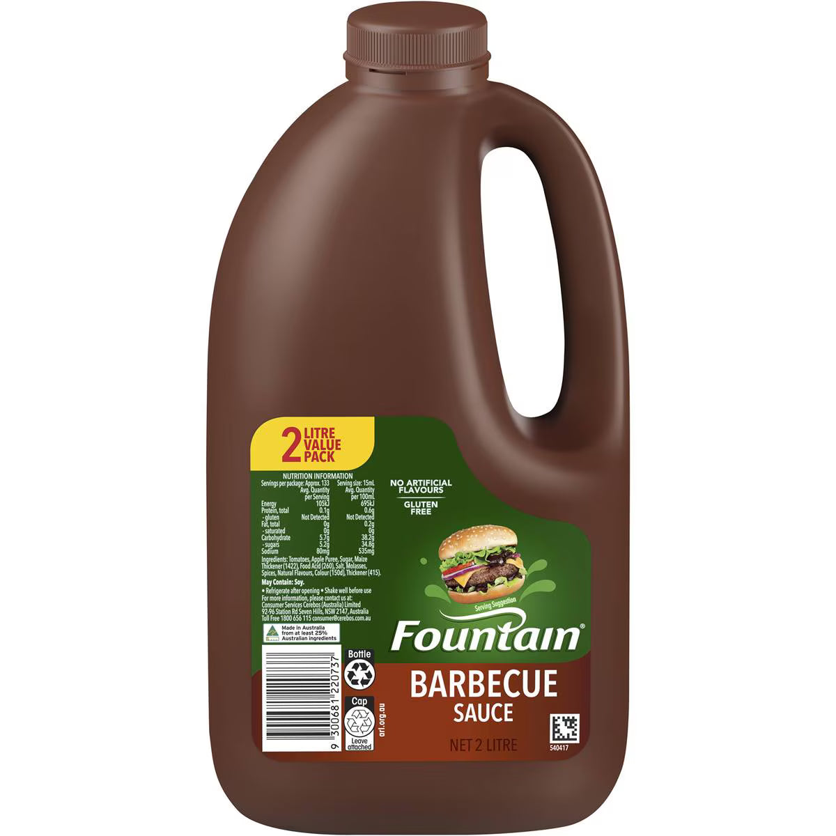 Barbecue BBQ Sauce Value Pack | 2L | Fountain | YG-112040-MC-978378