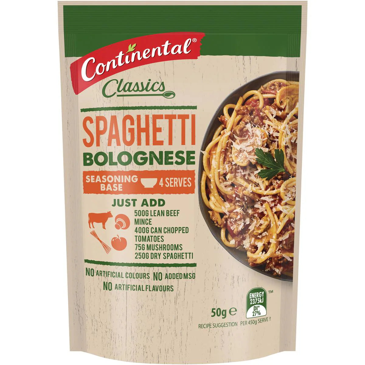 Classics Recipe Base Spaghetti Bolognese | 50g | Continental | YG-010081-WW-058056