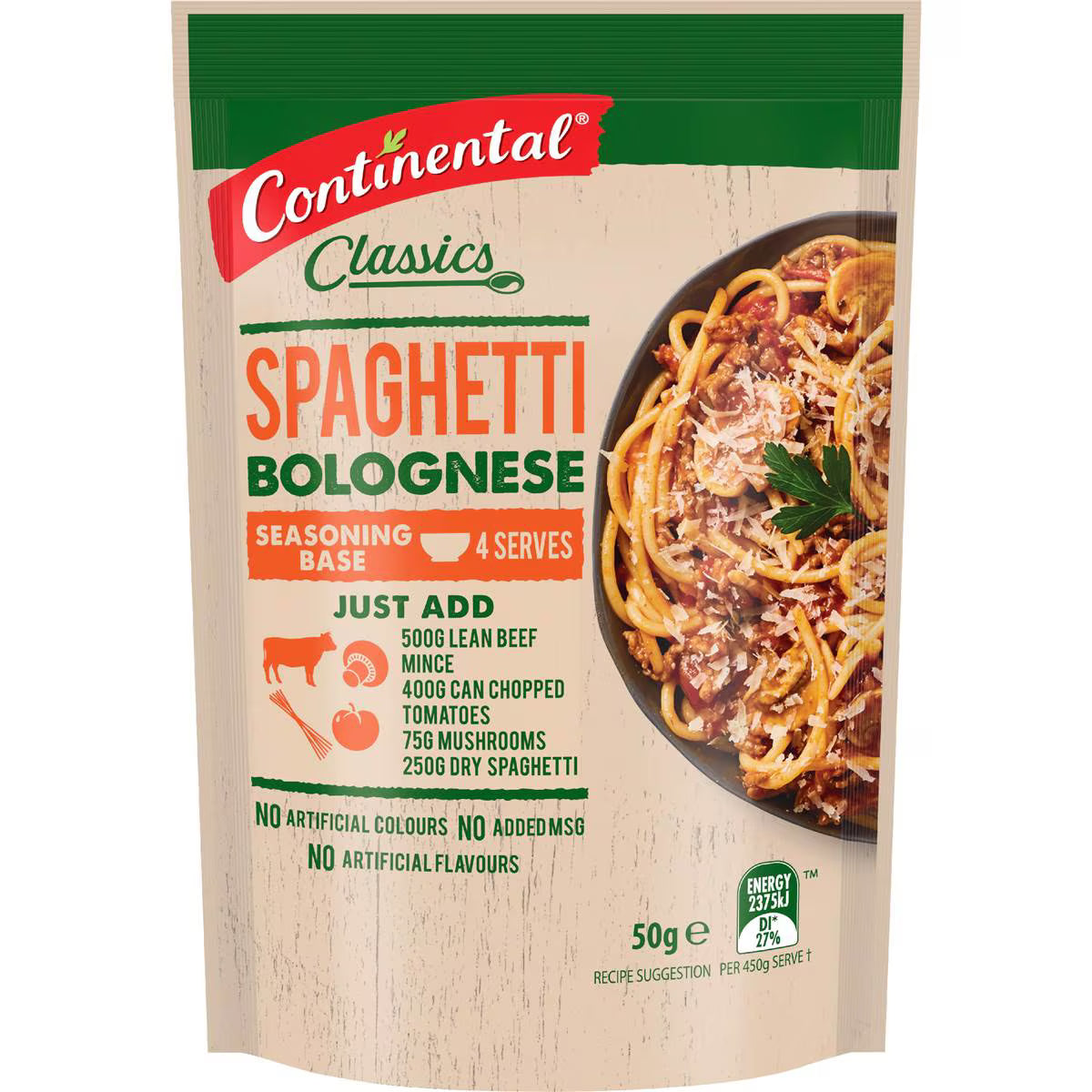 Classics Recipe Base Spaghetti Bolognese | 50g | Continental | YG-010081-WW-058056