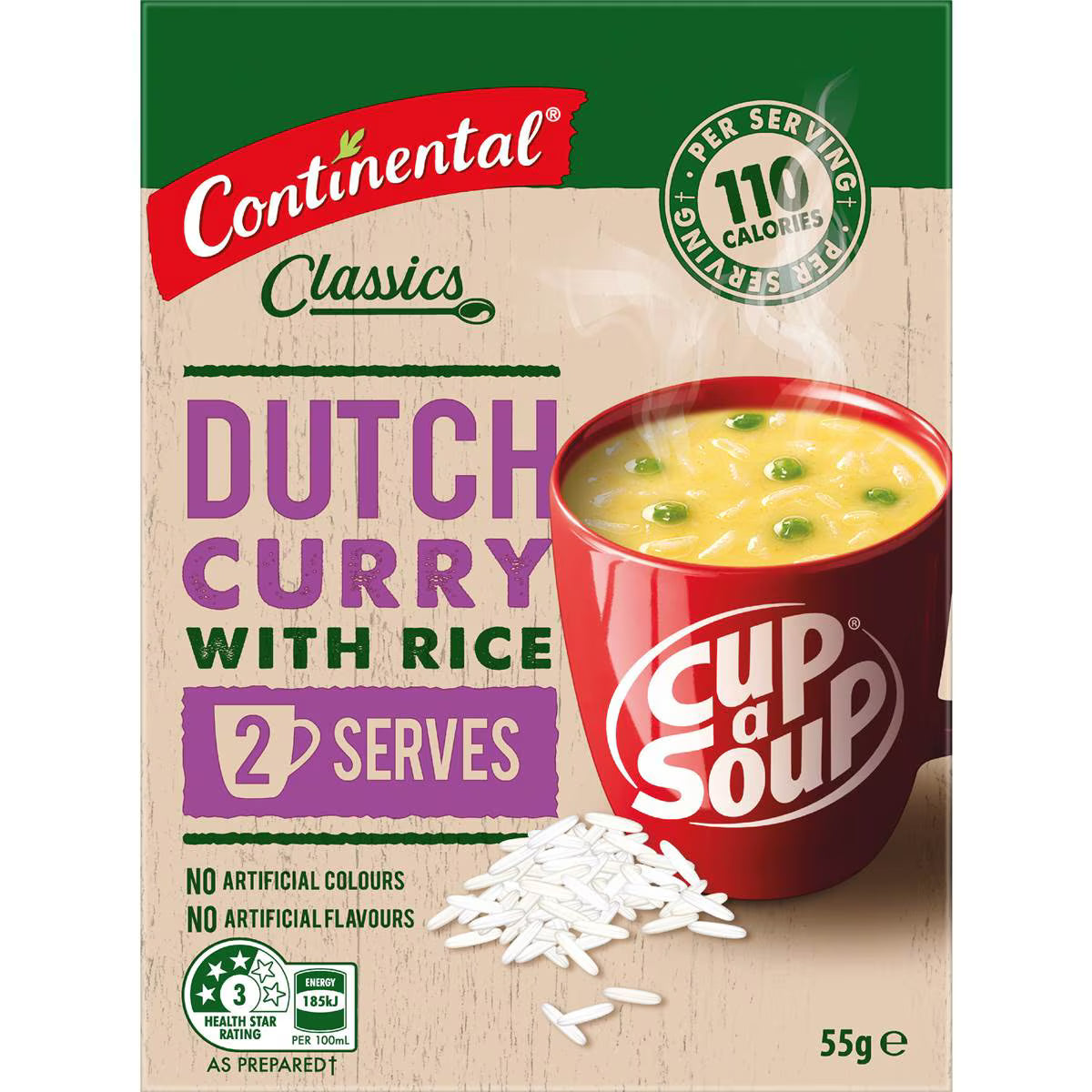 Classics Cup A Soup Dutch Curry With Rice | 55g | Continental | YG-112938-MC-978614