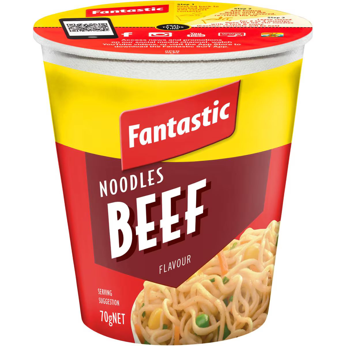 Beef Noodle Cup | 70g | Fantastic | YG-112524-MC-976700