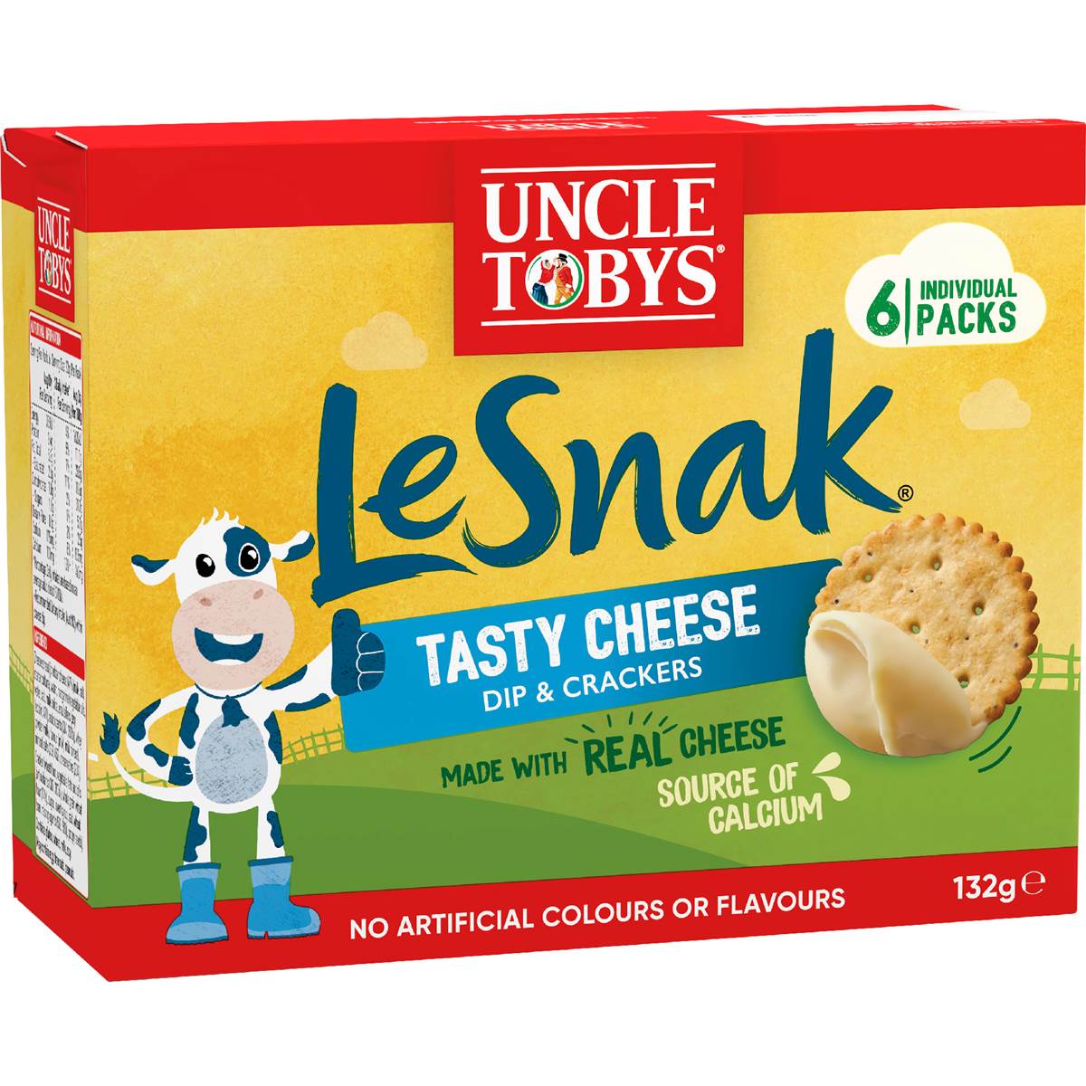 Le Snak Tasty Cheese Dip & Crackers | 6 Pack | Uncle Tobys | YG-112626-MC-977396