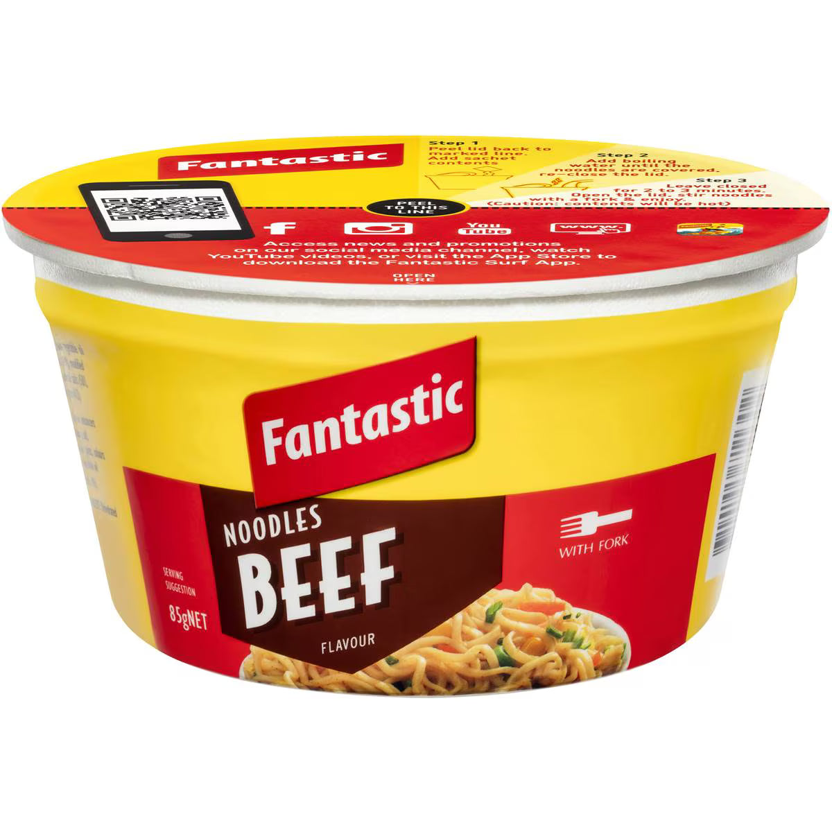 Beef Noodle Bowl | 85g | Fantastic | YG-111577-MC-976680