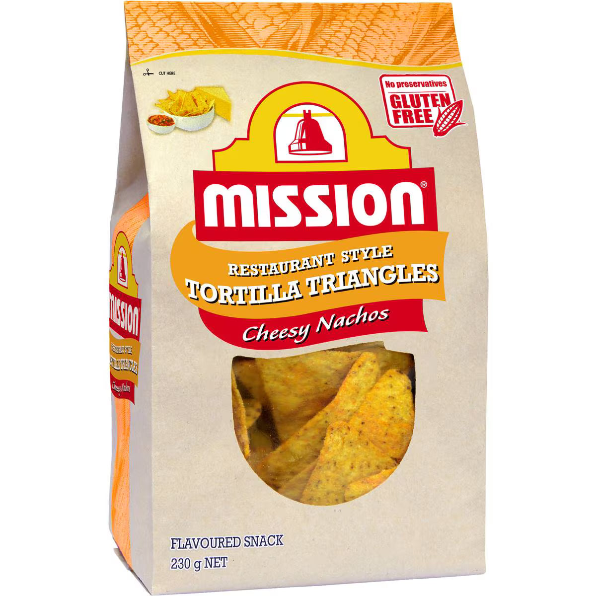 Corn Chips Cheesy Nachos | 230g | Mission | YG-111593-MC-976720