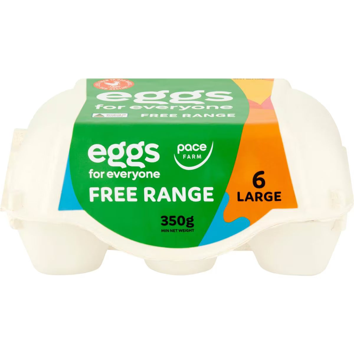 6 For Everyone Free Range Large Eggs | 350g | Pace Farm | YG-112399-MC-981147