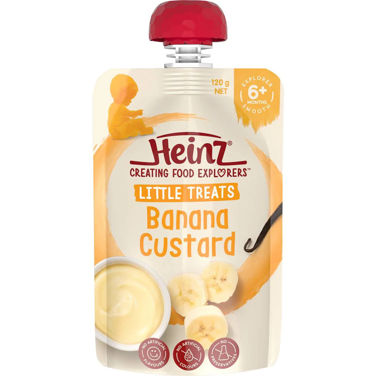 Baby Food Banana Custard 8 Months | 120g | Heinz | YG-112213-MC-979764