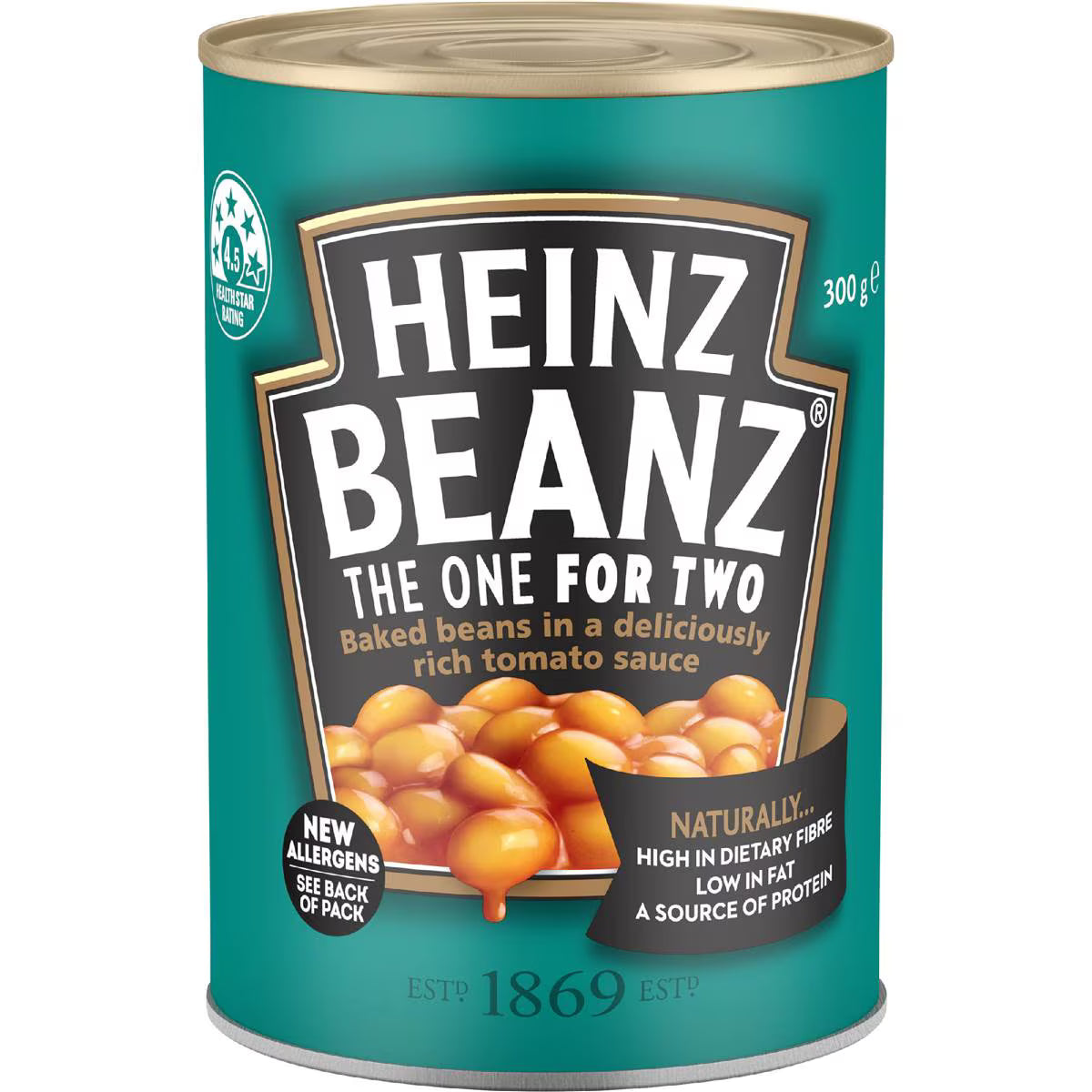 Beanz Canned Baked Beans In Tomato Sauce | 300g | Heinz | YG-112115-MC-978650