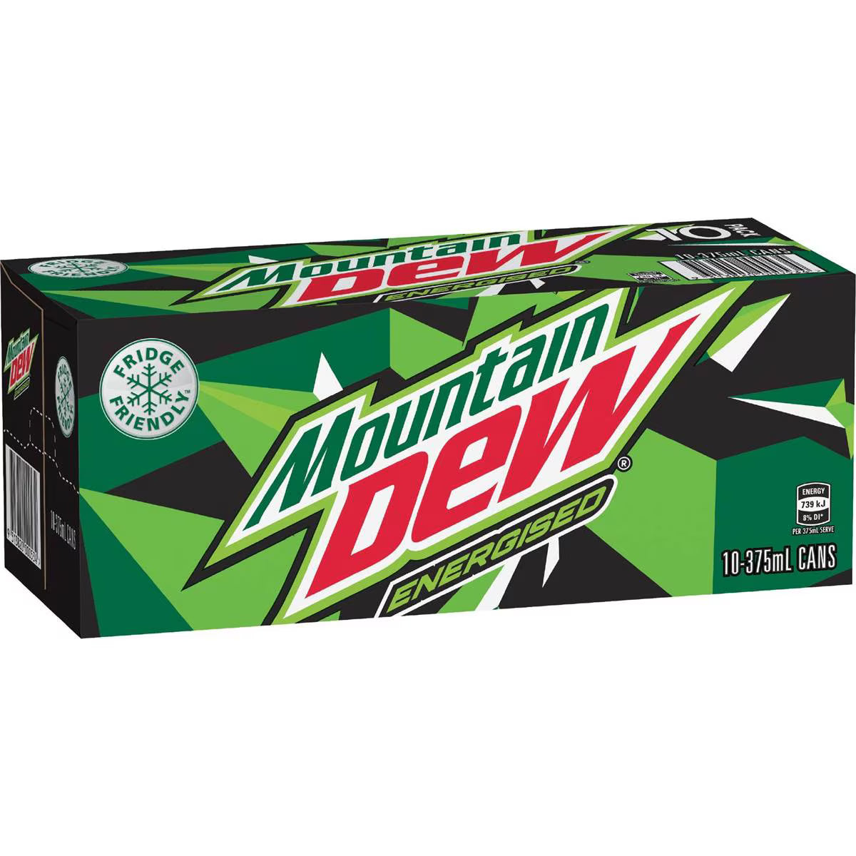 Energised Soft Drink Cans | 375ml x 10 Pack | Mountain Dew | YG-111551-MC-975742