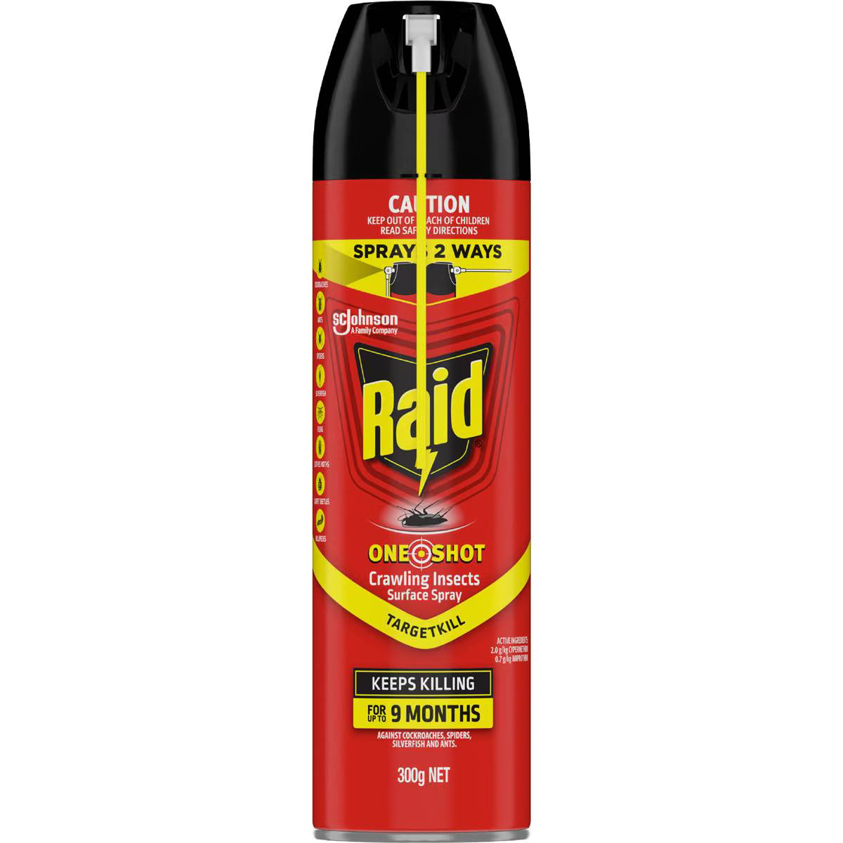 One Shot Crawling Insects Surface Spray Target Kill | 300g | Raid | YG-113103-MC-148542