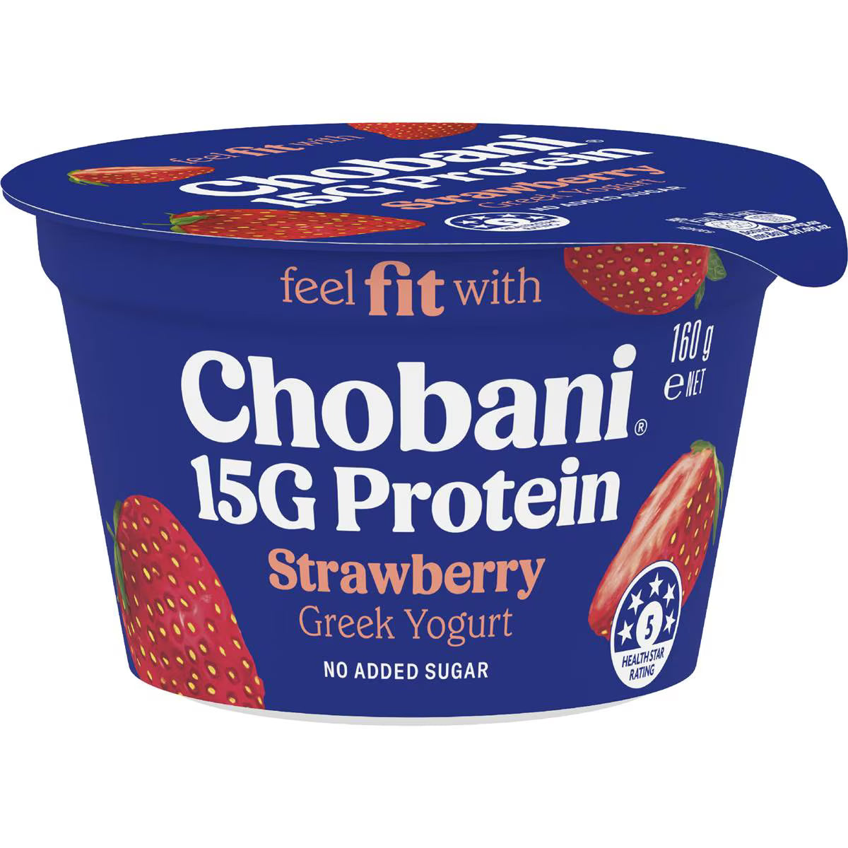 15g Protein Greek Yogurt Strawberry | 160g | Chobani | YG-113135-MC-980889