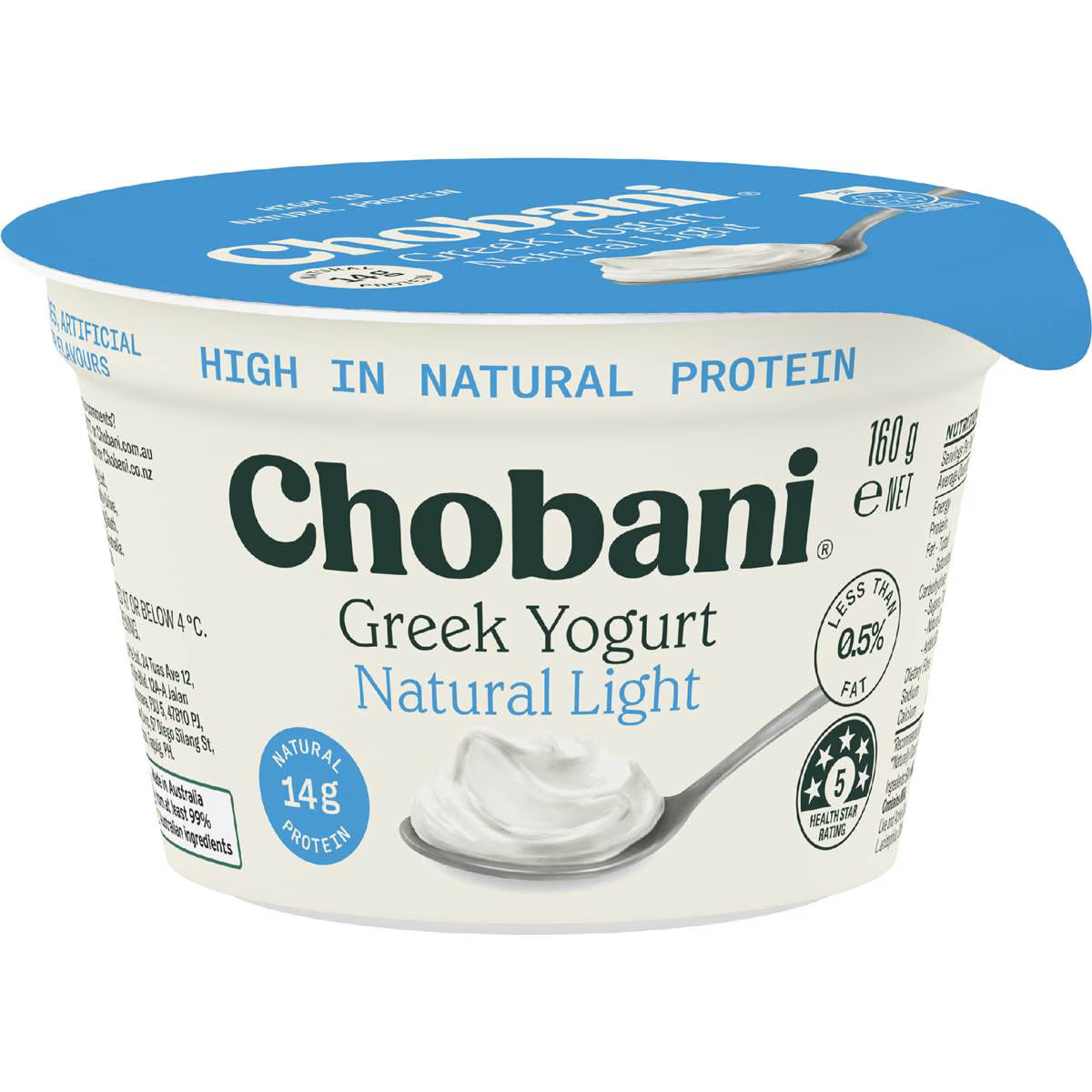 Greek Yoghurt Natural Light | 160g | Chobani | YG-113133-MC-980878