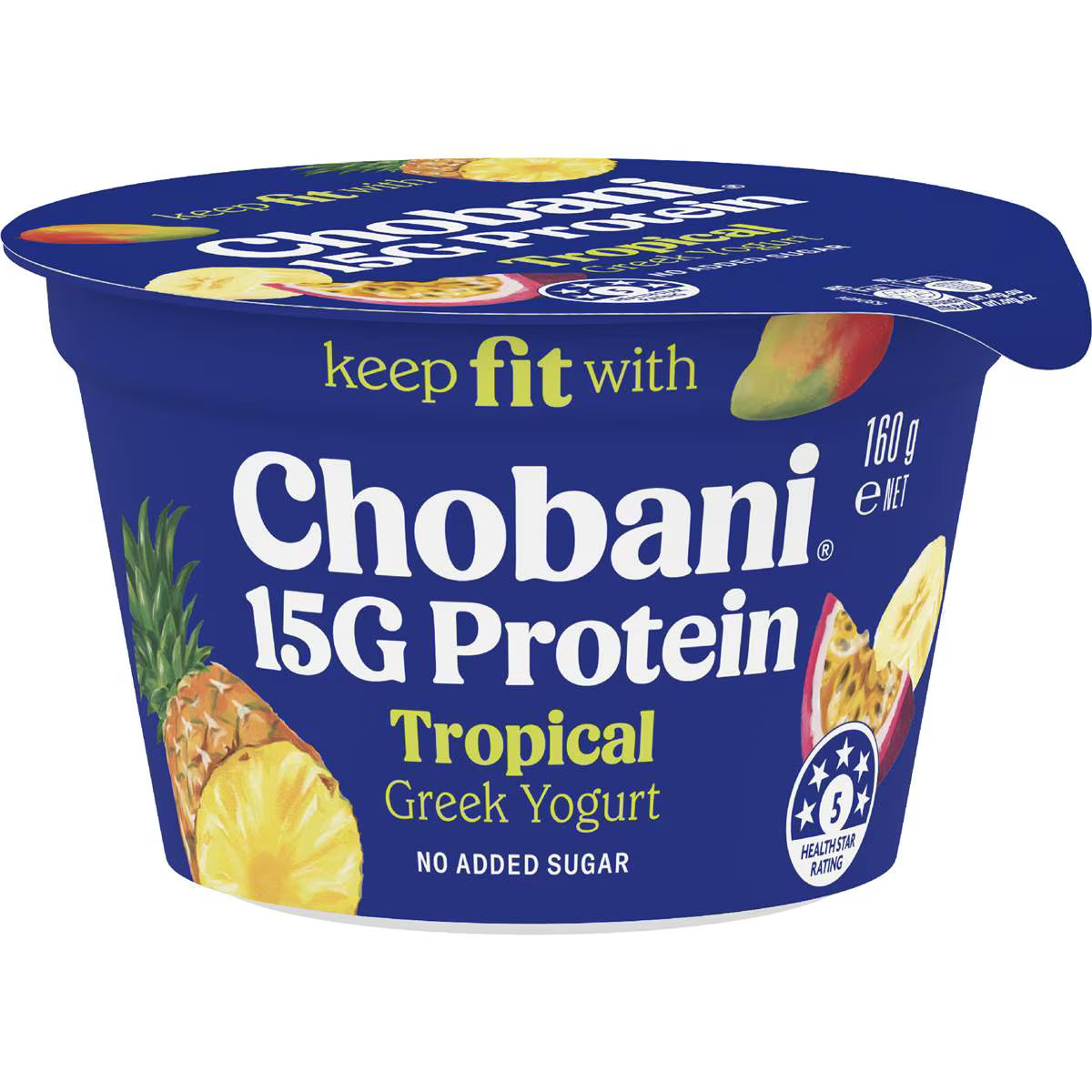 15g Protein Greek Yogurt Tropical | 160g | Chobani | YG-113136-MC-980891