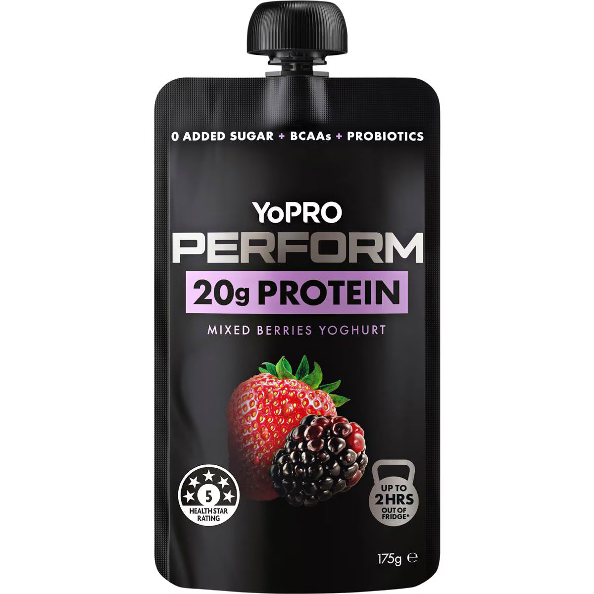 Perform High Protein Yoghurt Pouch Mixed Berries | 175g | Yopro | YG-113129-MC-980863