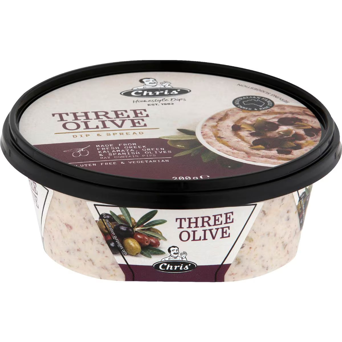 Dips Three Olive | 200g | Chris' | YG-006224-WW-084836