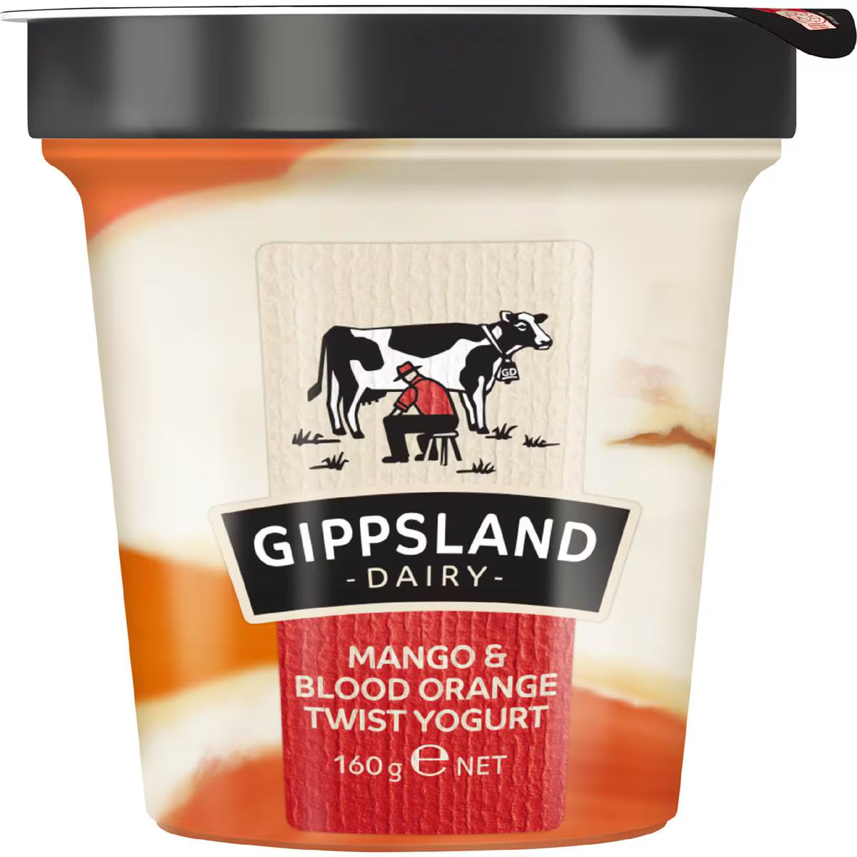 Mango & Blood Orange Twist Yoghurt | 160g | Gippsland Dairy | YG-007227-WW-085043