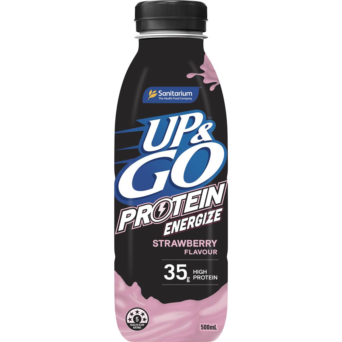Protein Energize Strawberry Flavour Drink | 500ml | Up&go | YG-111862-MC-977771