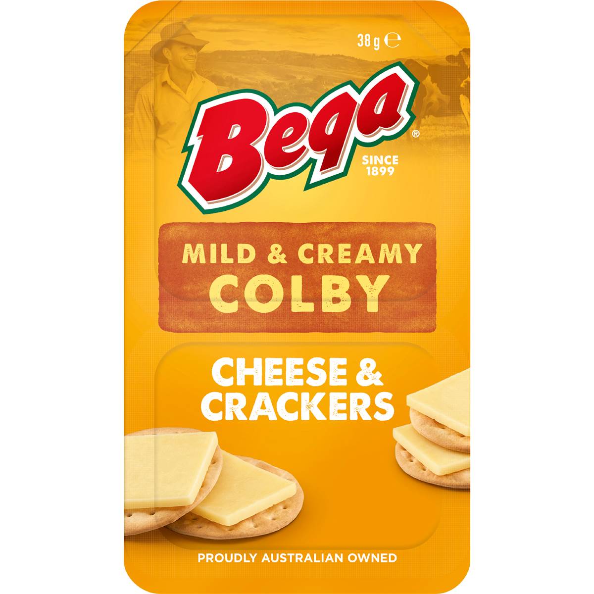 Colby Cheese & Crackers | 38g | Bega | YG-112378-MC-981036